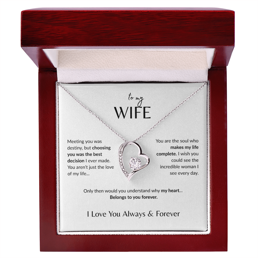To My Wife - Forever Love Necklace