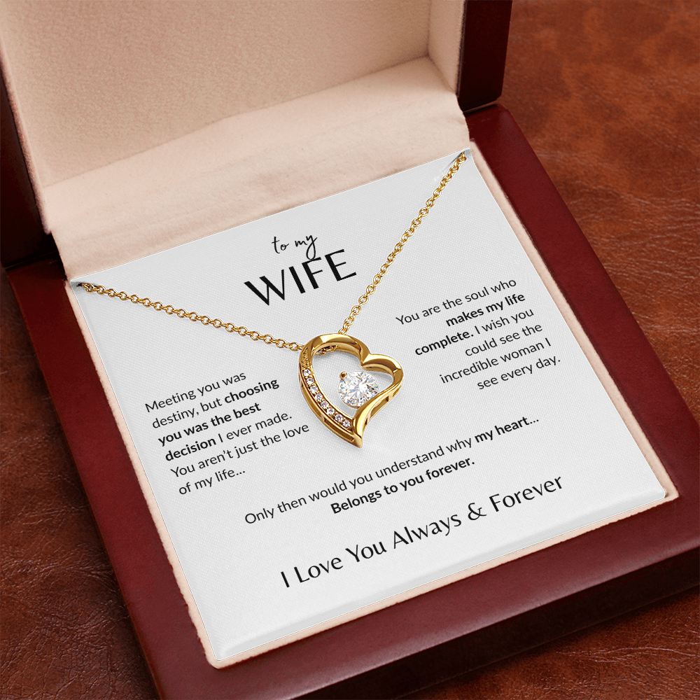 To My Wife - Forever Love Necklace