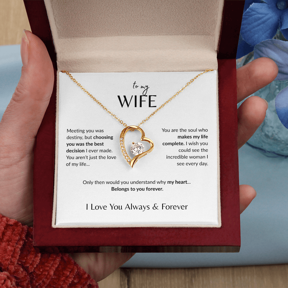 To My Wife - Forever Love Necklace