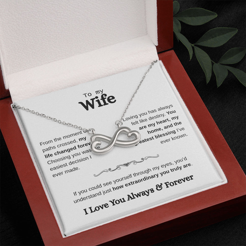 To My Wife - Endless Love Necklace