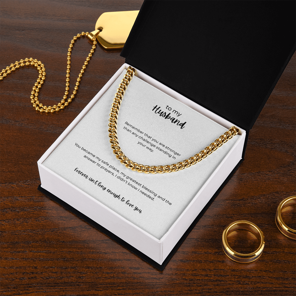 To My Husband - Cuban Link Chain