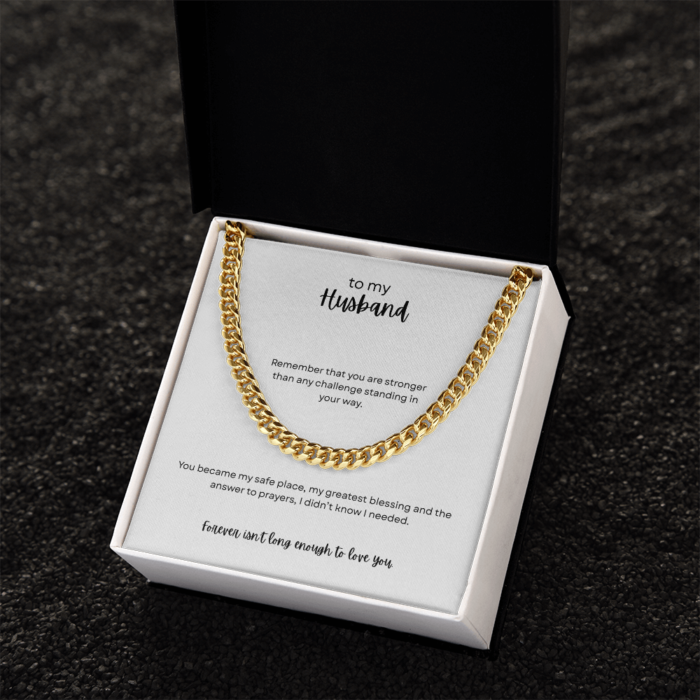 To My Husband - Cuban Link Chain