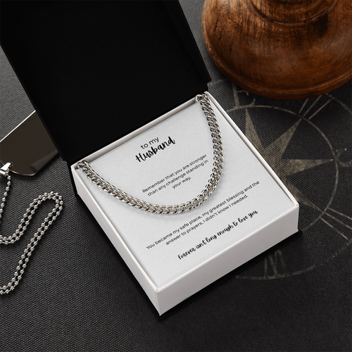 To My Husband - Cuban Link Chain