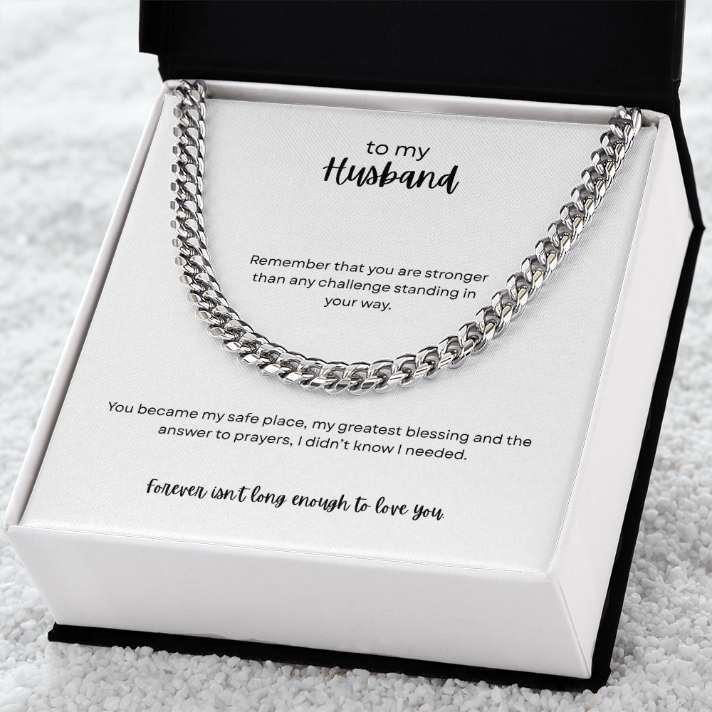 To My Husband - Cuban Link Chain
