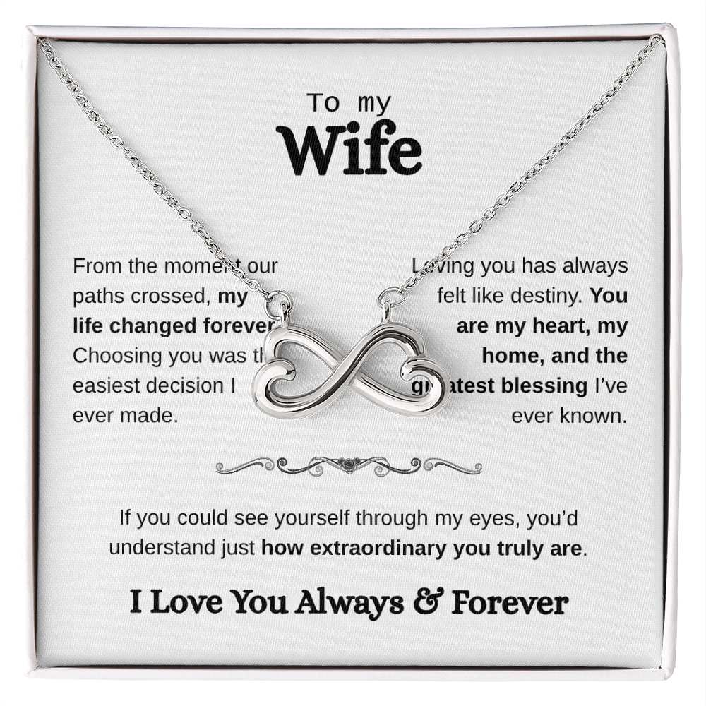 To My Wife - Endless Love Necklace