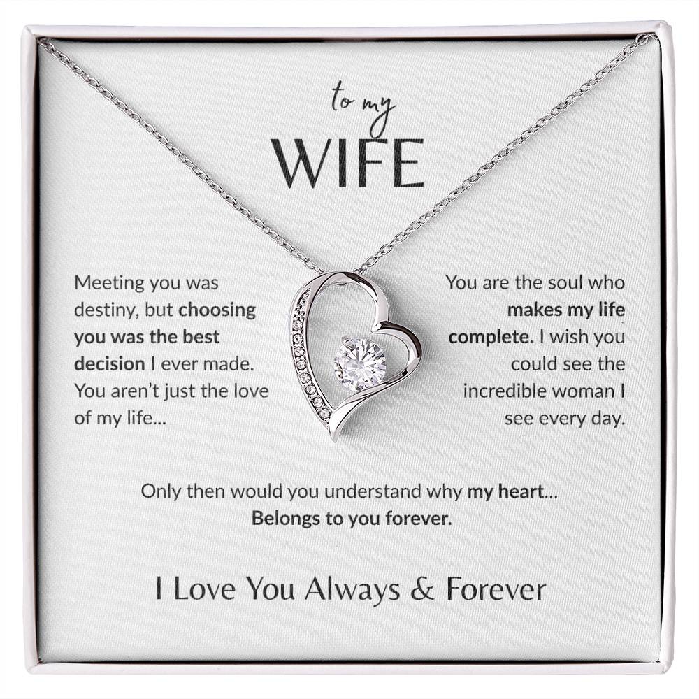 To My Wife - Forever Love Necklace
