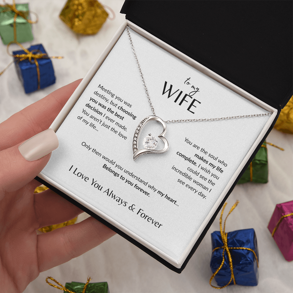 To My Wife - Forever Love Necklace