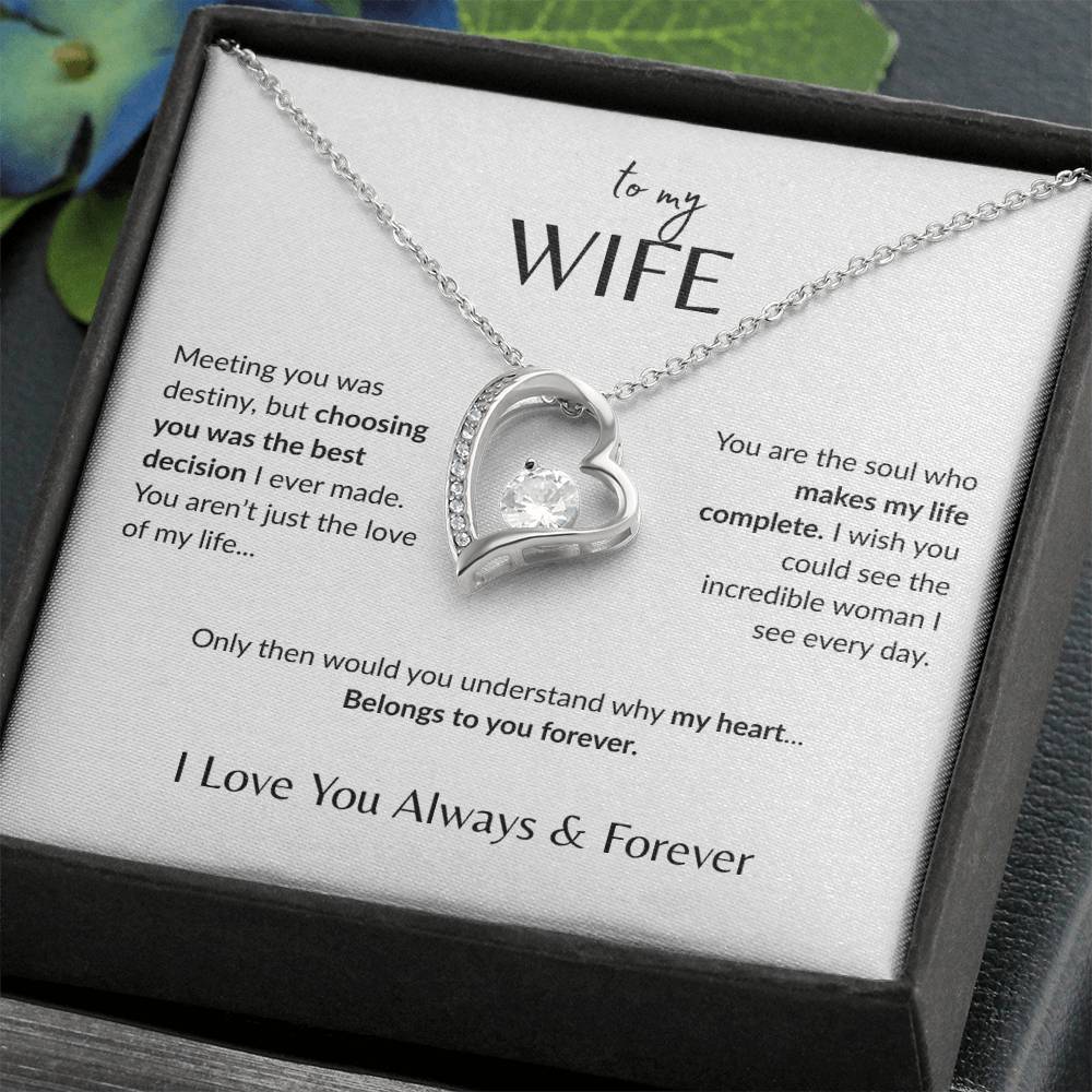 To My Wife - Forever Love Necklace