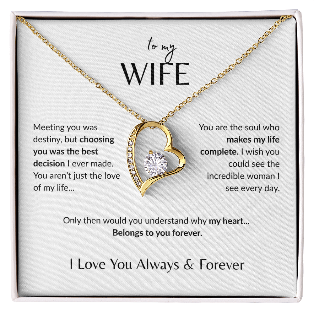 To My Wife - Forever Love Necklace