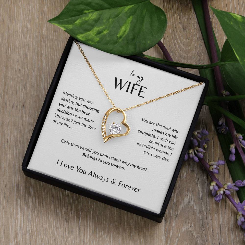 To My Wife - Forever Love Necklace