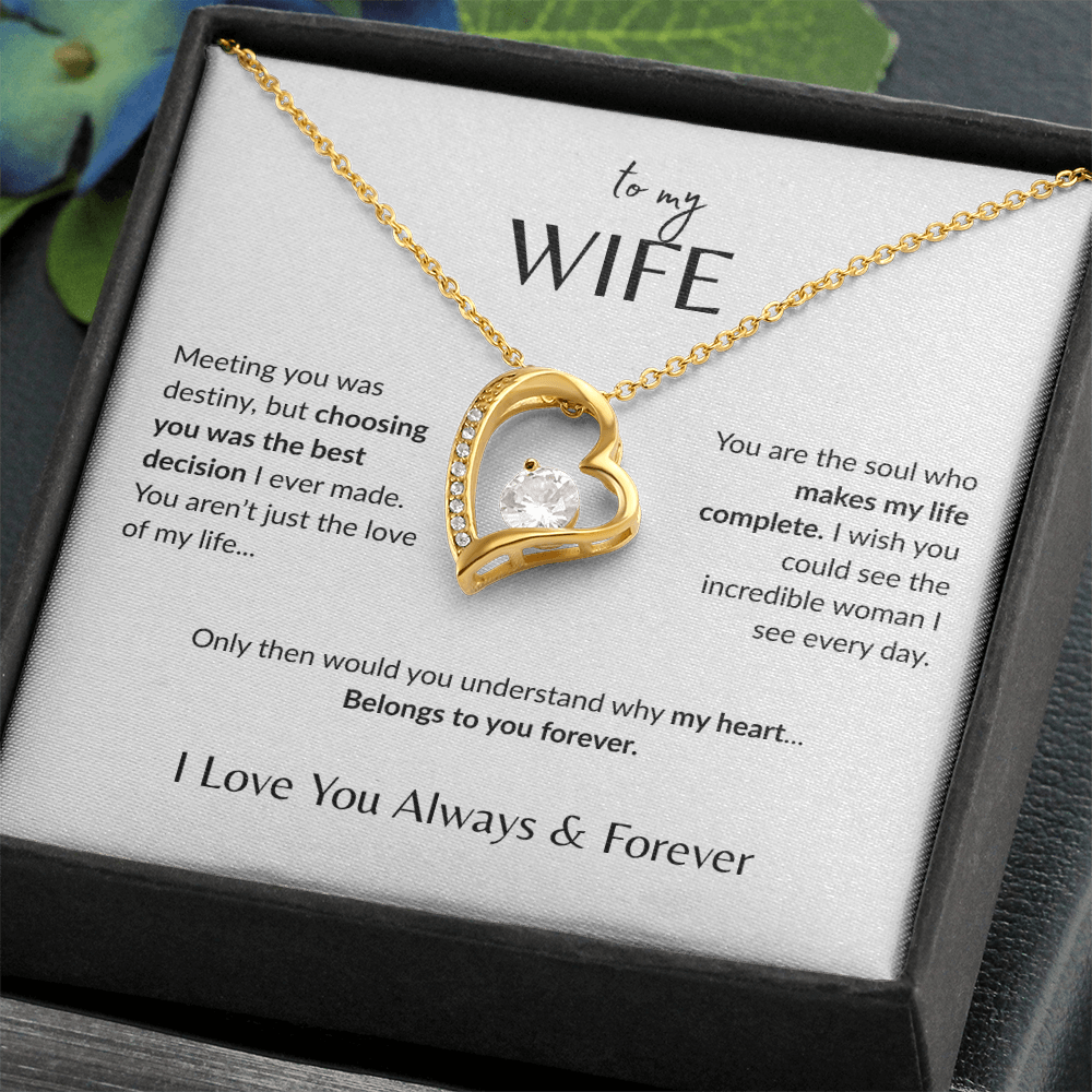 To My Wife - Forever Love Necklace